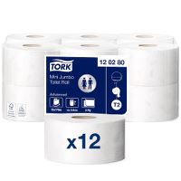 Tork Advanced toilet paper Jumbo T2, 2 ply, 170m