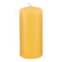 Candle, yellow, 6x12 cm, 40 burn hours