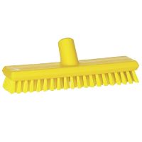 Floor scrubber, hard, yellow, 65x275mm