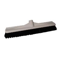 Dan-Mop® Broom w/thread, white plastic, 45 cm