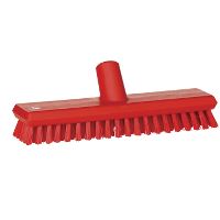 Floor scrubber, hard, red, 65x275mm