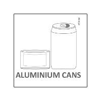 Aluminium Cans Label for Waste sorting