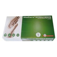 WeCare® Acc.free, Single-use glove, nitril, powderfree, white, 9/L