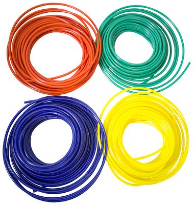 PE hose set for color control in dosing systems