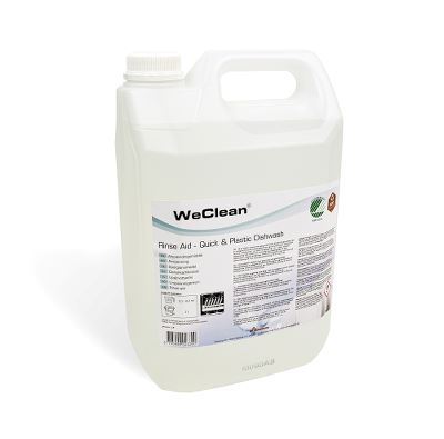WeClean® Rinse Aid Quick and Plastic Dishwash, no perfume, 5 L