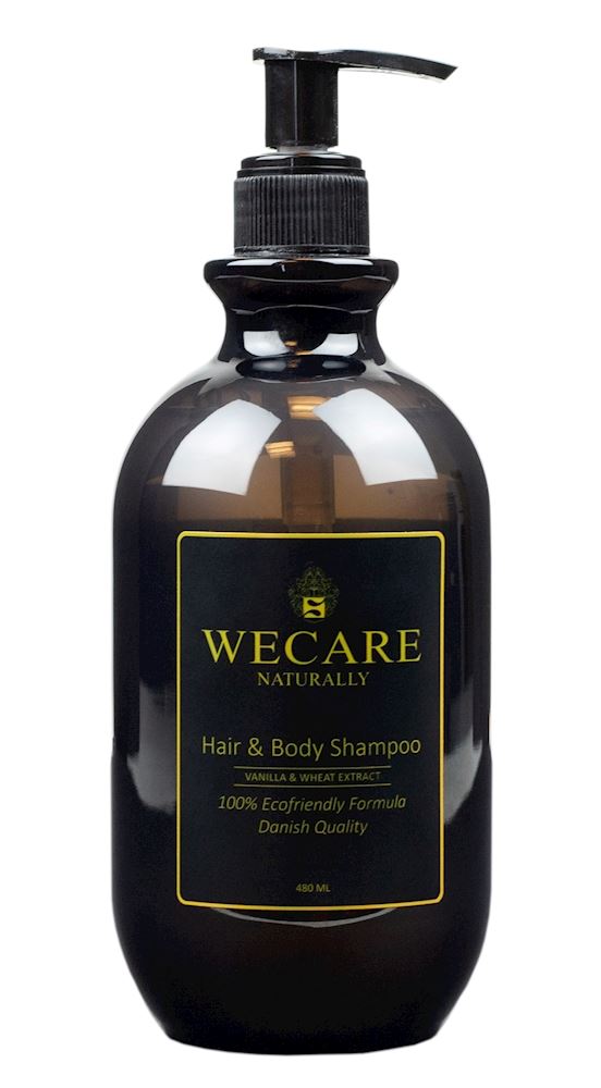 WeCare® Naturally Hair Body Shampoo, Vanilla Moisture, Nordic Swan 480 ML | Stadsing