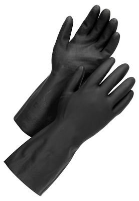 Worksafe Latex glove, Chem 50-606, 12, black