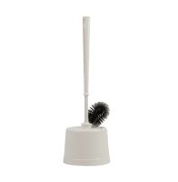 Professional toilet brush w/rim brush, white