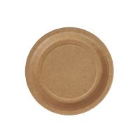 Gastrolux® plate, round, 18cm, brown, biodegradable