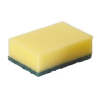 Green-tex® Nylon sponge, small, green, pack of 10