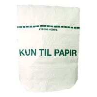 Paper bag "paper only", 1-ply, 70x95/25cm, white