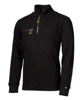 Worksafe Sweatshirt, Halfzip, Unisex, black, L