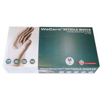 WeCare® Acc.free, Single-use glove, nitril, powderfree, white, 8/M