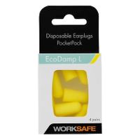 Worksafe Earplug, Ecodamp, L, Yellow