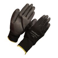 WeCare® PU-Tech work glove, black, size 11/XX-LARGE