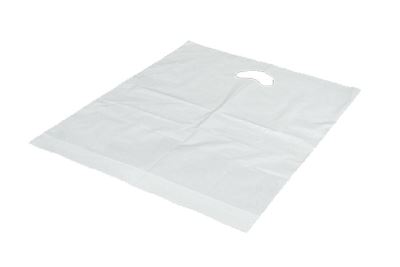 Carrier Bag, 52x50/5 cm LDPE, white, 45my