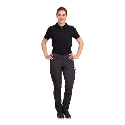 Worksafe Women Servicepants 4 way stretch, black, C50