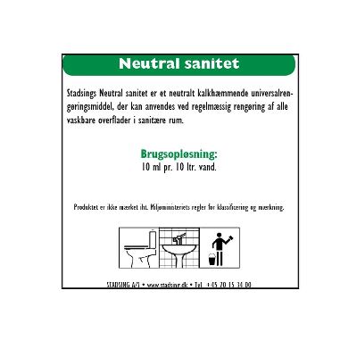 Label for Kabi spray Neutral Sanitation