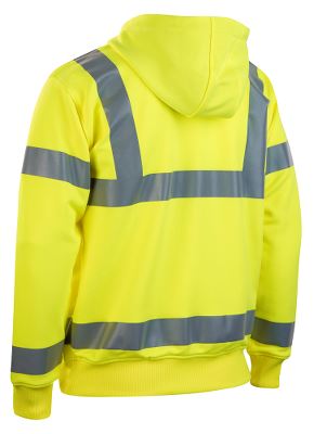 Worksafe hoodie w/zip L, hi-vis yellow