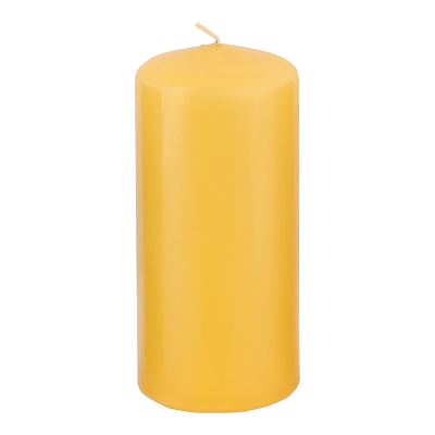 Candle, yellow, 6x12 cm, 40 burn hours