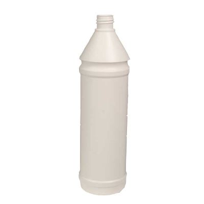Empty bottle, white, 1 L