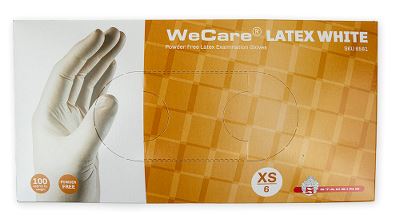 WeCare® Latex glove powderfree, 6/XS