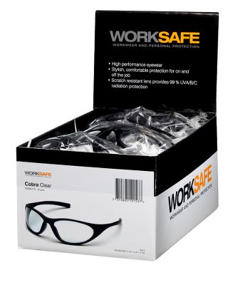 Worksafe Safety Glasses, transparent