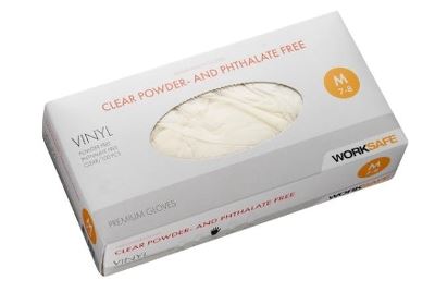 Worksafe vinyl glove ftalat/powder free, 6-7