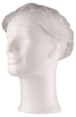 Worksafe Bouffant cap, PP, L, white