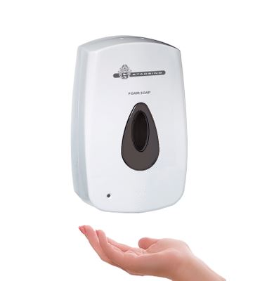 WeCare® sensor dispenser with rental agreement, for foam soap, gray drop, 800 ml