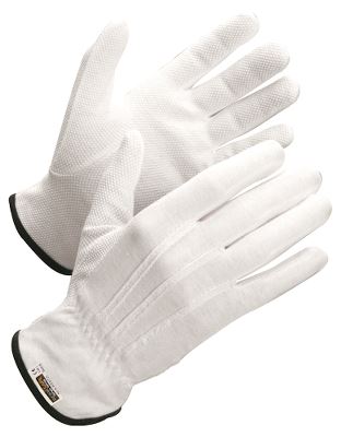 Worksafe cotton glove w/dots, 11