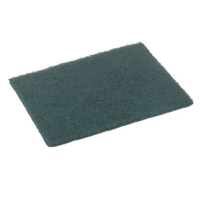 Green-Tex® Abrasive fiber pad, green, pack of 10
