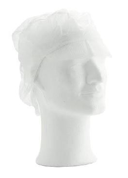 Worksafe Hue, PP peak snood cap, L, white