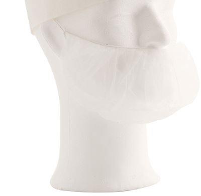 Worksafe beard cover, PP. XL, white
