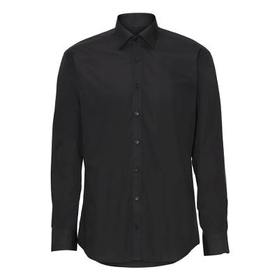 Stadsing´s Mens Shirt, Black, modern, 43/44, XL