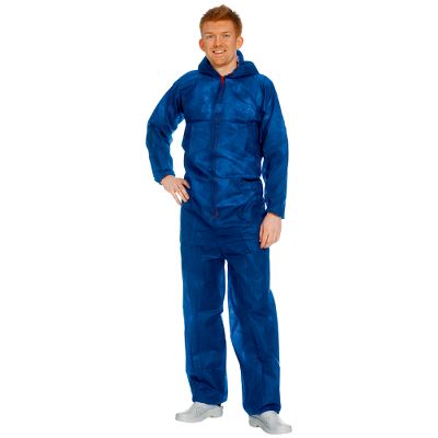 Worksafe single-use suit, PP coverall, 3XL, blue