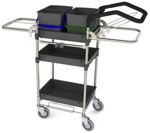 Dan-Mop® Cleaning trolley, micro extended, Zealand 